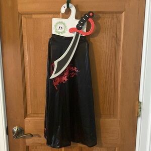 Little Adventures Pirate Cape & Sword Set Halloween Costume NEW